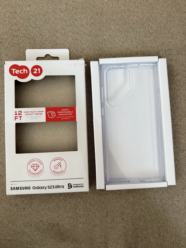 Tech 21 Clear Case For Samsung Galaxy S23 Ultra - NEW - Image 1 of 1