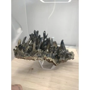 3lb Natural Beautiful Black Quartz Crystal Cluster Mineral Specimen - Picture 1 of 4