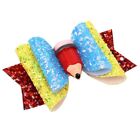 Colorful Glitter Leather Bowknot Hairclips - School Supplies Theme Hairpins 1pcs