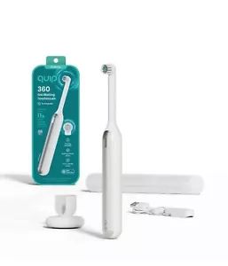 Quip 360 Oscillating Toothbrush Rechargeable w/ Traveling Case - White - NEW - Picture 1 of 7