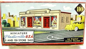 Vintage HO Scale Plasticville 5 And 10 Cent Store Kit 2405 - Picture 1 of 2