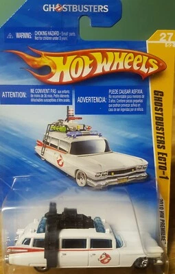 Hot Wheels Ghostbusters 1984 ECTO-1 1:64 on a International Card 2010 New - Image 1 of 4