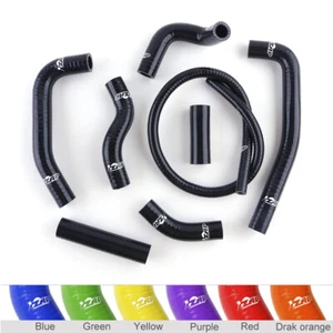 For Kawasaki KX500 KX 500 1988-2003 Silicone Radiator Coolant Hose Black - Bild 1 von 11