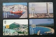 GREECE 1996 lot of  4  PHONE CARDS  USED  OTE 