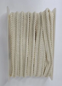 Vintage Wrights 14Y Twisted Off White Rope Trim 3/8 W Pillows EUC - Picture 1 of 3