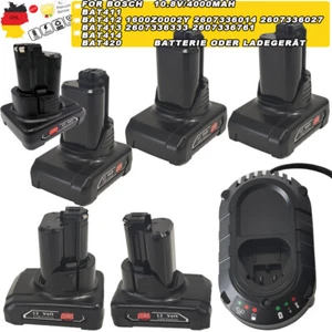 For Bosch 12V Akku 10,8V 4Ah Professional GBA Li-ion 1600Z0002Y BAT412 Ladegerät - Bild 1 von 24