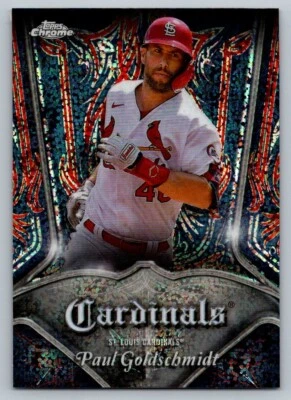 2022 Topps Chrome - Pinstriped #P-12 Paul Goldschmidt - Image 1 of 2