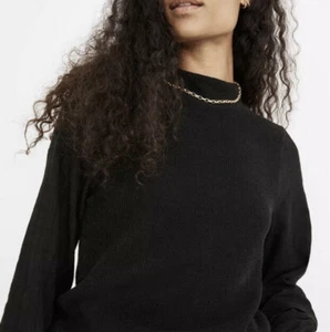 MADEWELL Sheer Sleeve Weavemix Mockneck Bubble-Sleeve Top Size XXS NWT NC638 - Picture 1 of 7