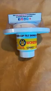 WONDERCAP | All-in-One 2in Shower Drain, ABS Shower Drain Outlet with 4in chrom - Picture 1 of 3