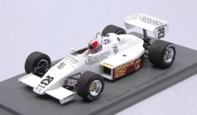 MODELLINO AUTO F1 STATICO SPARK ARROWS A6 MARC SURER 1983 GERMAN GP SCALA 1/43 - Immagine 1 di 4