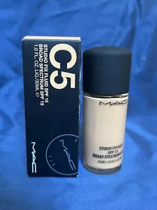 C5 ~ MAC Studio Fix Fluid Foundation LSF15 1oz/30ml 24 Stunden Verschleiß (tief neutral Pfirsich) - Bild 1 von 6