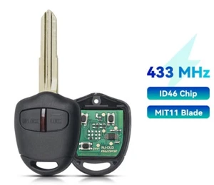 Fits Mitsubishi Lancer 434MHZ Complete Transponder Remote Key - Picture 1 of 6
