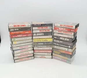 36pc Mixed Lot Vintage Cassette Tapes New Age R&B Rock Alternative Indie Country - Picture 1 of 5