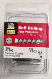 The Project Center 41893 12-24 X 2 Inch Philips Head Self Drilling Screw - Picture 1 of 3