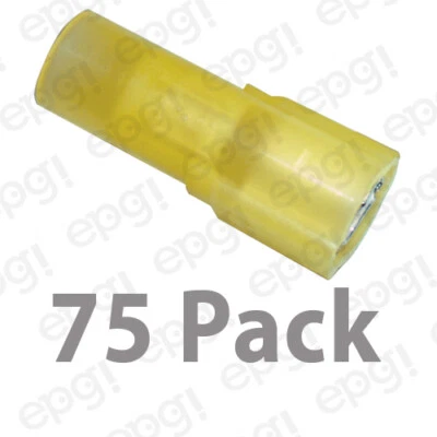 3M MALE FULLY INSULATED QUICK DISCONNECT TERMINAL NYLON.25"YEL 10-12G #3M40575PK - Image 1 of 2
