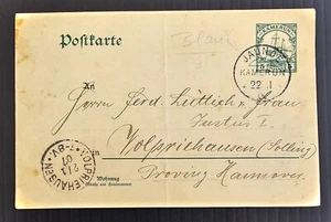 1906 German Cameroon 5pfg Stamped Postcard cd Jaunde-Volpriehausen - Picture 1 of 2