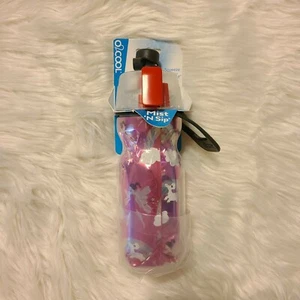 O2COOL MIST N SIP WASSERFLASCHE PINK NEU 12 OZ. Kinder Disney gebunden - Bild 1 von 3