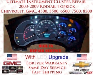 03-09 TOPKICK / KODIAK INSTRUMENT CLUSTER ULTIMATE REPAIR SERVICE CHEVROLET GMC - Picture 1 of 24