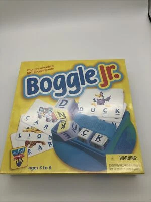 Boggle Jr  Parker Brothers Hasbro vintage1998 Board Game Preschool NIB - Image 1 of 4