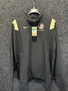 Nike Men's Size XL Florida State Black Football Jacket Official DN6176-010 - Picture 1 of 4