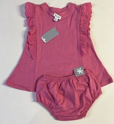 NWT Splendid Girl's Eyelet Trim Dress W/ Bloomers Size 3-6 Months - Image 1 of 4
