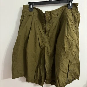 Moncler Pleated Wide-Leg Shorts 48 Poplin Knee Length Mens - Picture 1 of 4