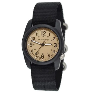 Bertucci DX3 Field Brown Dial Black Nylon Mens Watch 11143 - Picture 1 of 3