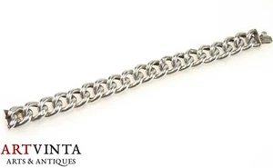 Herren Armband Panzerkette Silber 830 Schweden Bracelet Silver 830 Crub Chain - Bild 1 von 6