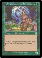 WOTC MtG Urza's Destiny Rofellos, Llanowar Emissary (R) EX