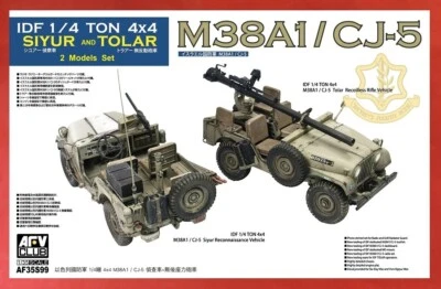AFV-AF35S99 1/35 IDF M38A RECO JEEP Y JEEP DE APOYO CONTRA INCENDIOS (2 KITS) - Envío a EE. UU. Foto 1 de 4