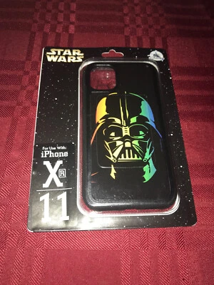 Disney Parks Star Wars Darth Vader Pride Rainbow 3D iPhone XR/11 Cover New 2021 - Image 1 of 3