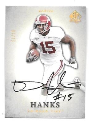 DARIUS HANKS 2012 Upper Deck SP Authentic Autographs Gold auto /15 - Image 1 of 2