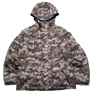 Burton Jacket Boys Large Brown Green Digital Camo Ski Snowboard System Coat Kids - Picture 1 of 6