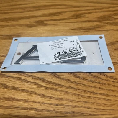 AUDI A6 QUATTRO (2005-2016) Emblem - A6 Trunk/Hatch Inscription (Chrome) GENUINE - Image 1 of 4