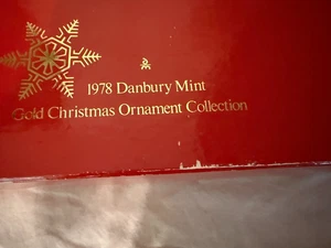 VTG Danbury Mint Gold Christmas Ornament Set of 12 - 1978 - Picture 1 of 15