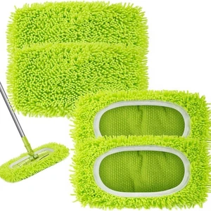 Paños de barrido en seco reutilizables almohadillas húmedas de microfibra compatibles con Swiffer Swe - Imagen 1 de 12
