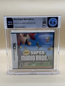 Sealed New Super Mario Bros Nintendo DS 2006 WATA 9.6 B+ 1st Print Red Logo - Picture 1 of 7