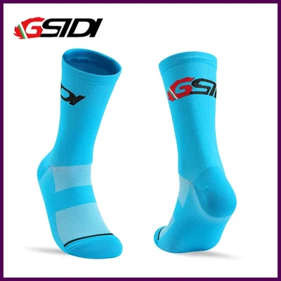 Gsidi новый велосипед носки высокого качества сжатия мужчин велосипед открытый женщин работает - Изображение 1 из 4