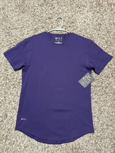 Camiseta Bylt Corte Caído Lux Premium Básicos Cuello Redondo Púrpura - Mediana - Imagen 1 de 5