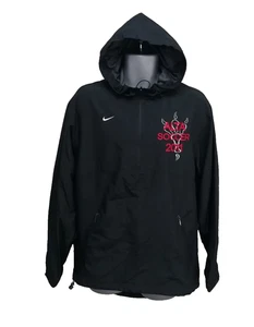 Nike Jacke Herren klein schwarz Alta Fußball 2011 halber Reißverschluss und Taschen  - Bild 1 von 13