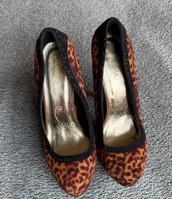 Lasonia Leopard Animal Print Stiletto Sexy Pumps Women Size 10 - Image 1 of 4