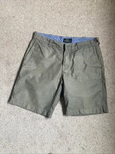 Olive Coloured Mens Size 34 W Farrell Chino Shorts Vgc - Picture 1 of 8
