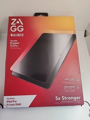 NEW ZAGG Glass Elite Apple iPad Pro 11" (M4) Screen Protector Strong Tempered - Image 1 of 4