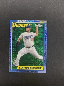 2025 Topps Chrome Clayton Kershaw #T90C-13 1990 Silver Pack Mojo Green /99 - Bild 1 von 2