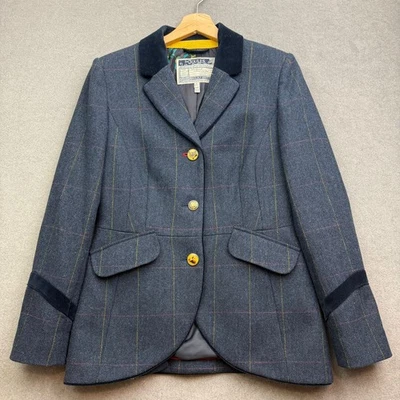Joules Tweed Jacket UK 10 Herringbone Blazer Hacking Country Parade STOWFORD - Image 1 of 4