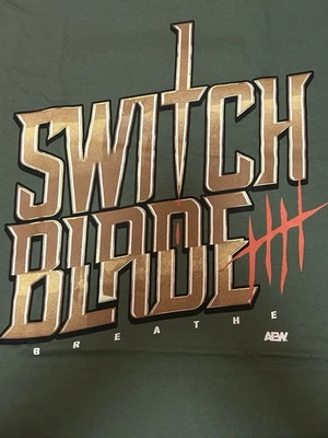 Camiseta AEW Switchblade Jay Blanca 4XL Verde - Caja All Elite Foto 1 de 2