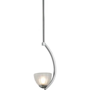 ELK Lighting 11762/1 Sculptive Mini Pendant Polished Chrome with White - Picture 1 of 2