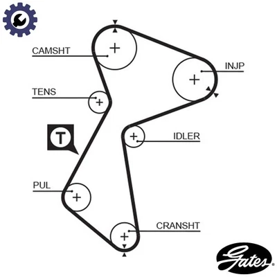TIMING BELT 5485 FOR RENAULT SCENIC/MPV TRAFIC/Bus/Van MEGANE/Hatchback/Scenic - Image 1 of 4