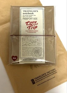 Traveler's Company. Love and Trip Red Notebook Passport Size 2025 NEW - Picture 1 of 2