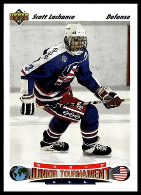 Scott Lachance *ROOKIE CARD* (RC) 1991-92 Upper Deck #692 - Image 1 of 2